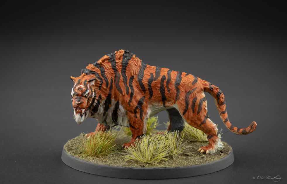 How to paint TIGER STRIPES