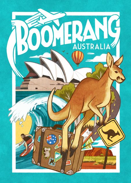 Boomerang Australia set da tavolo