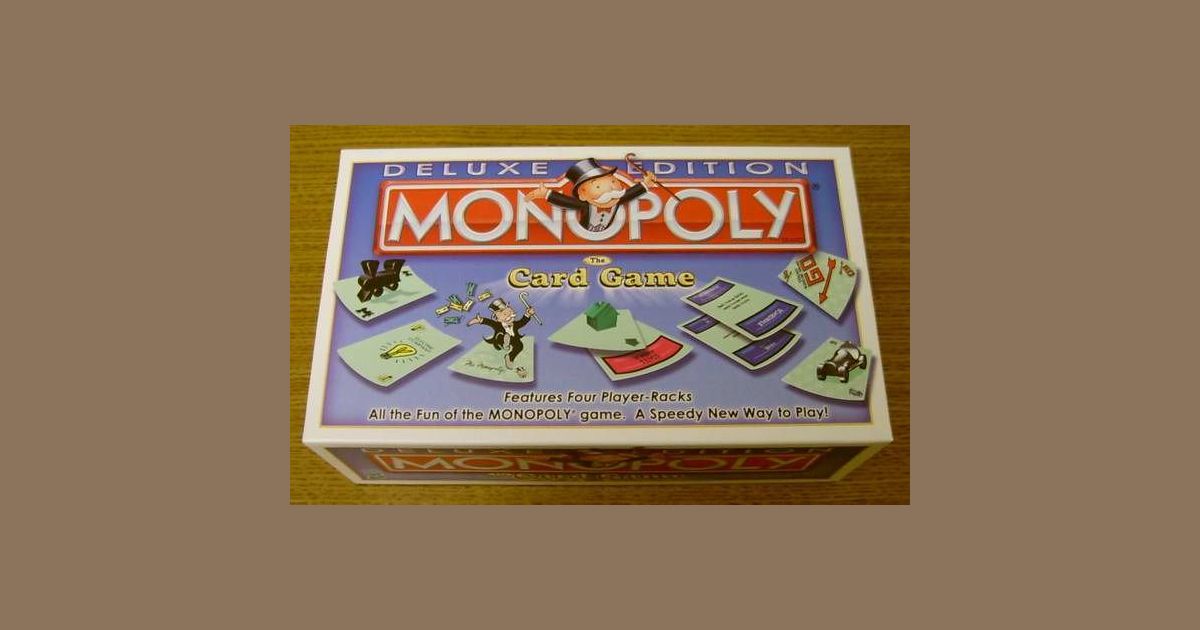 Monopoly The Card Game Deluxe Edition Board Game BoardGameGeek