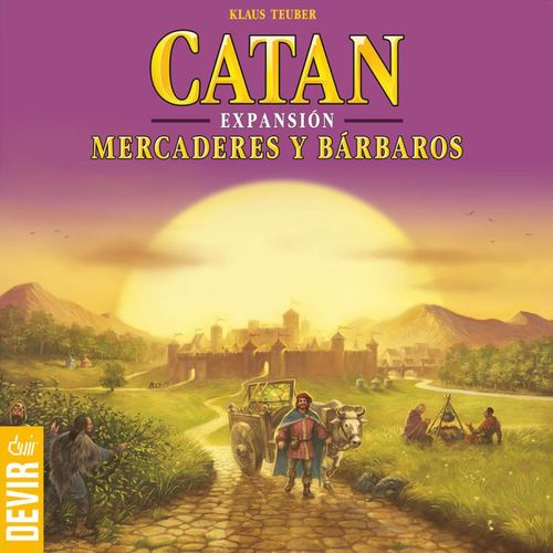Caja del juego Los Colonos de Catan: Mercaderes y Bárbaros