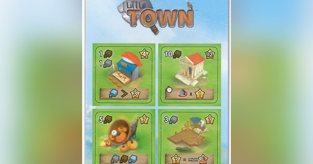 Little Town: Goodie Buildings | Board Game | BoardGameGeek