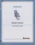 RPG Item: Modern Heroes: Modern RPG Core Rules