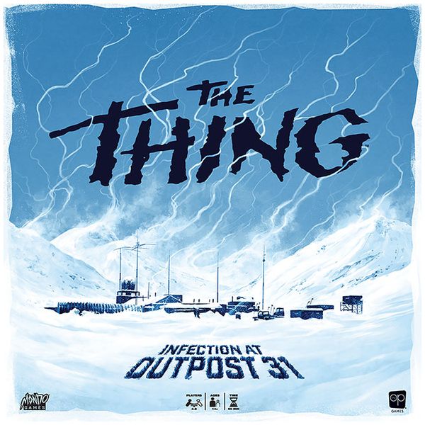 The Thing: Infection at Outpost 31, The Op / Mondo Games, 2021 — front cover (image provided by the publisher)