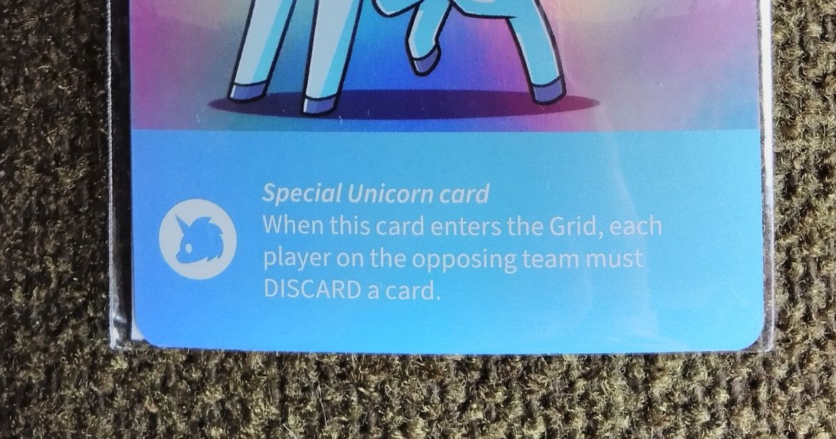 Tic Tac K.O. Dragons vs Unicorns Angel Promo Card Board Game
