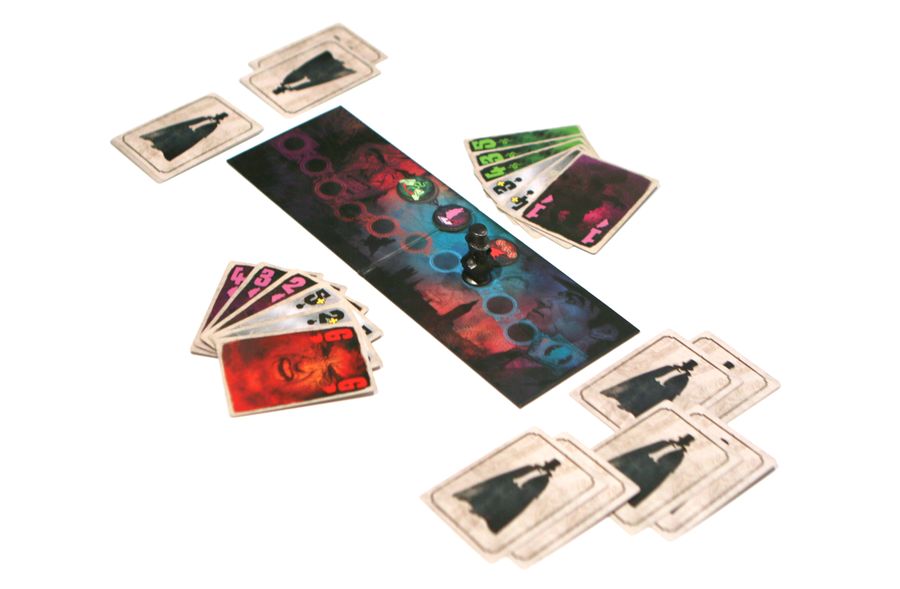Jekyll vs. Hyde is a trick-taking game for 2 players, based on the famous novella Strange Case of Dr. Jekyll and Mr. Hyde by Robert Louis Stevenson