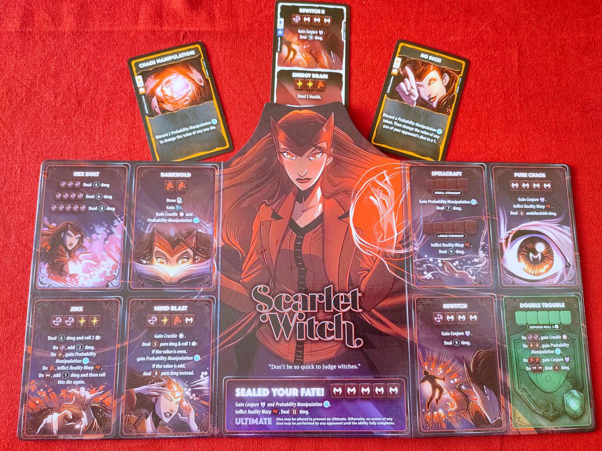 Asset image game Marvel Dice Throne: Scarlet Witch v. Thor v. Loki v. Spider-Man