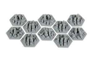 Terraforming Mars: Broken Token Space Colony City Hex Tiles
