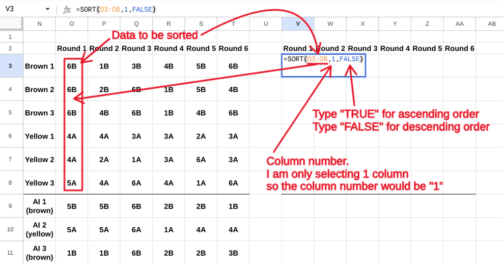 III. Building the Dice engine | DIY Board Game Spreadsheet Build ...