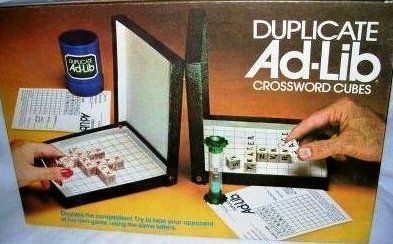 Duplicate Ad-Lib Crossword Cubes | Board Game | BoardGameGeek