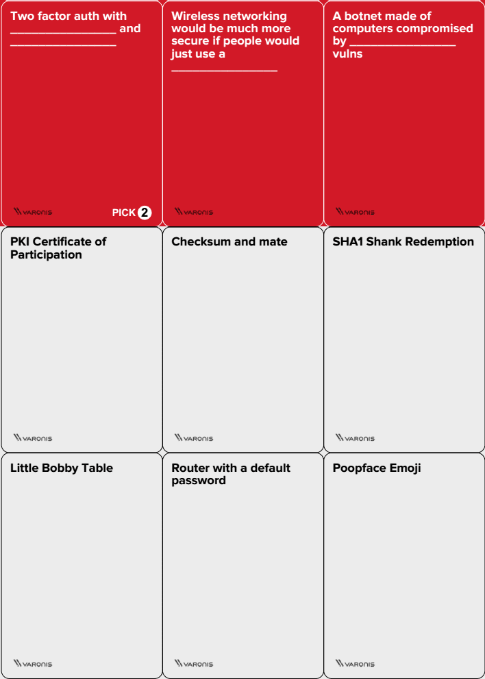 Cards Against Info Security