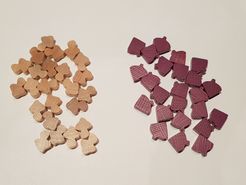 Caverna: The Forgotten Folk – Wooden Jewel Fruits and Mushrooms