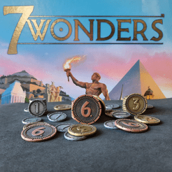 7 Wonders: Tokens Garden Metal Coins
