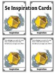 RPG Item: Inspiration Cards