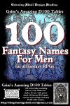 RPG Item: 100 Fantasy Names for Men for all Fantasy RPGs