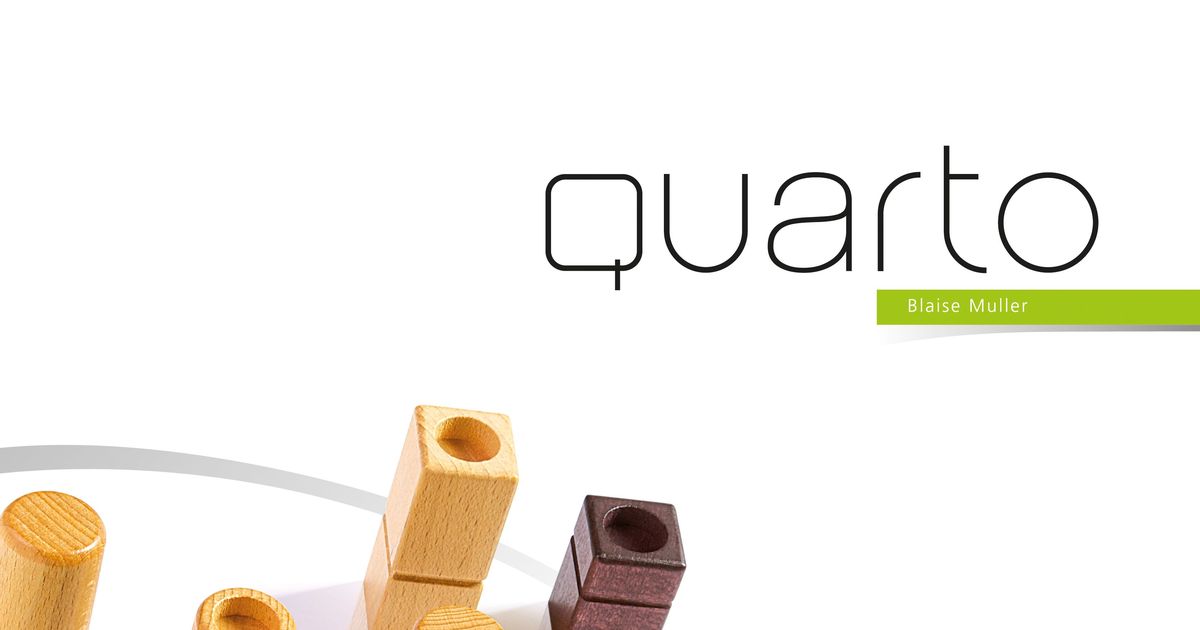  Quarto, Strategy Game for Adults and Families, Ages 8+, 2  Players