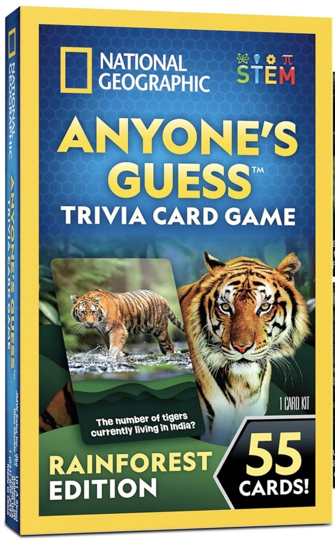 Cover art for National Geographic: Anyone's Guess Trivia Card Game – Rainforest Edition