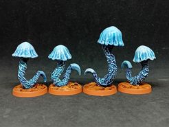 Stalagbite!: Deeper Caverns – 4x Aetherfish Miniature Pack
