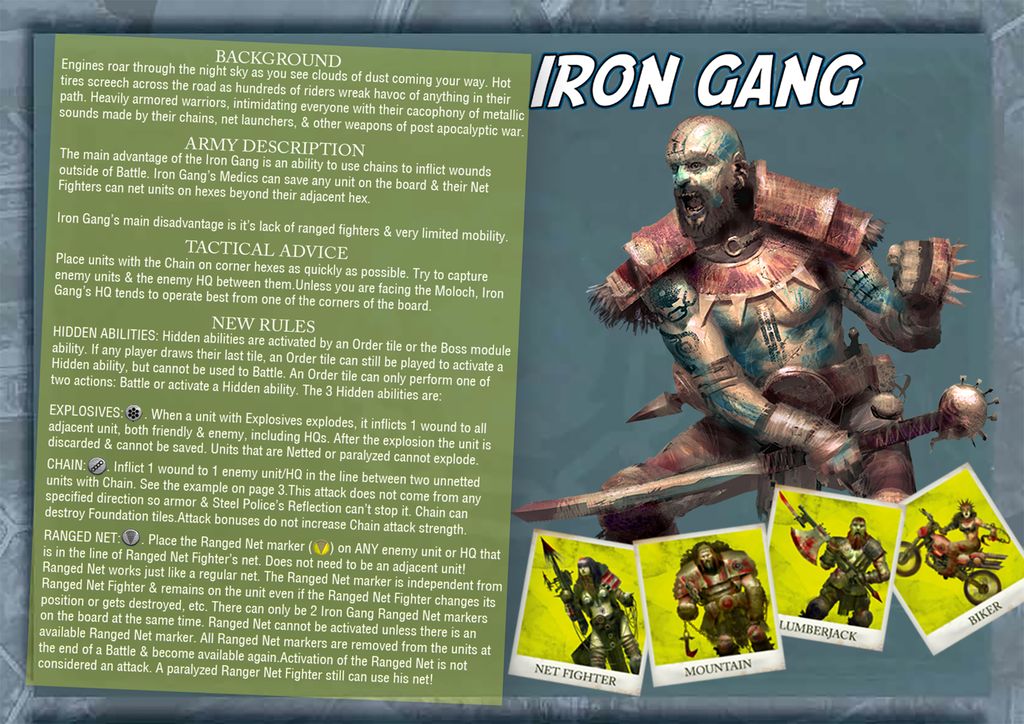 neuroshima hex universal soldier melee than range