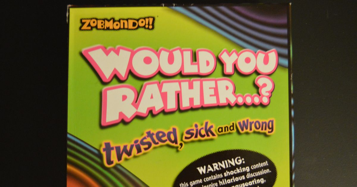 Zobmondo!! Would You Rather...? twisted, sick and wrong Board Game