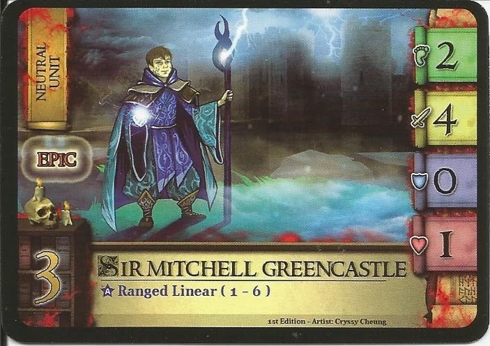 Castle Assault: Sir Mitchell Greencastle Promo Card cover