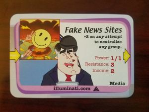 Illuminati: Fake News Sites Promo Card