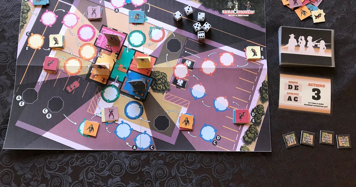 Surrounded! With a Shotgun Board Game BoardGameGeek