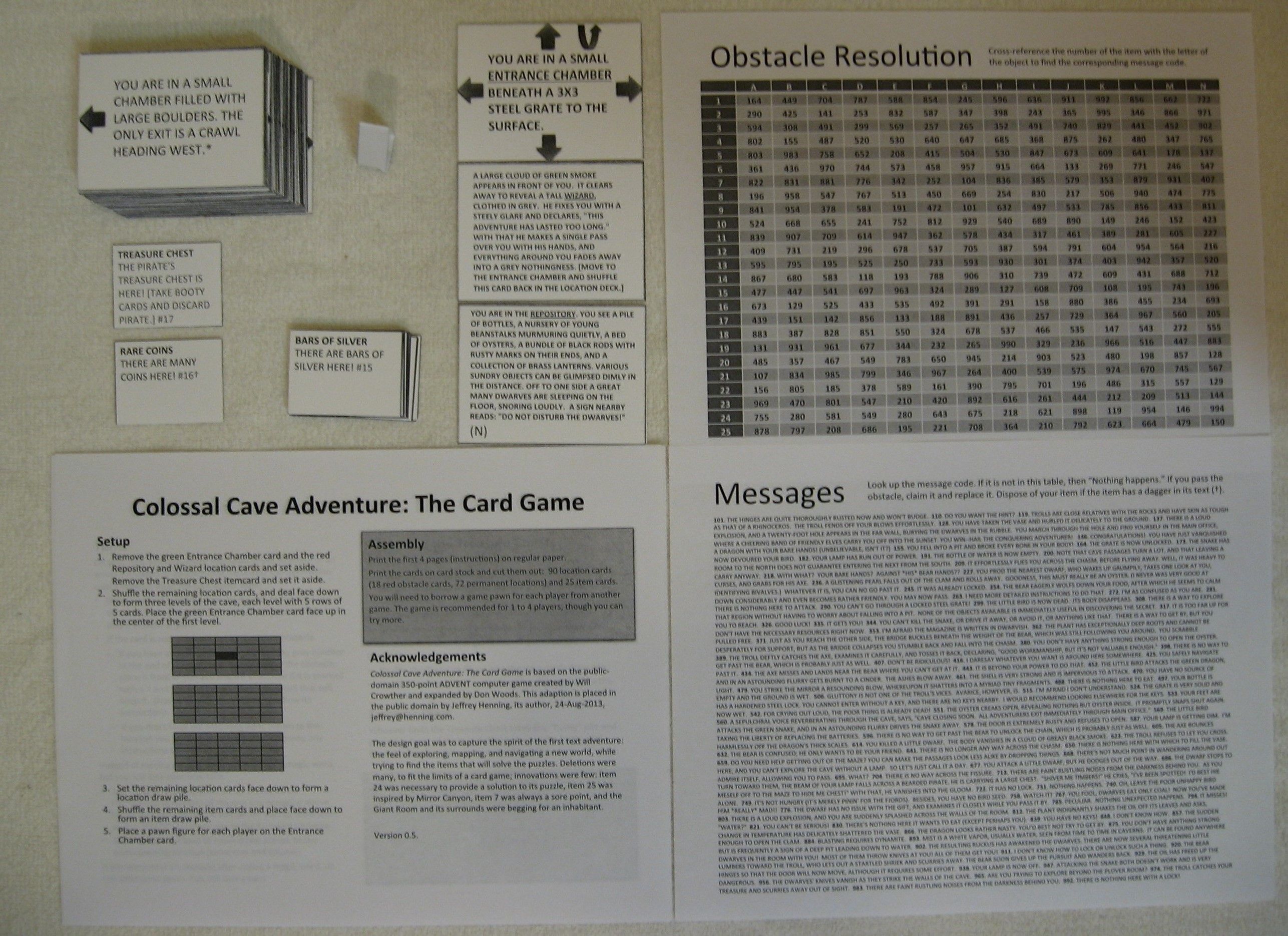 Colossal Cave Adventure: The Card Game doboz