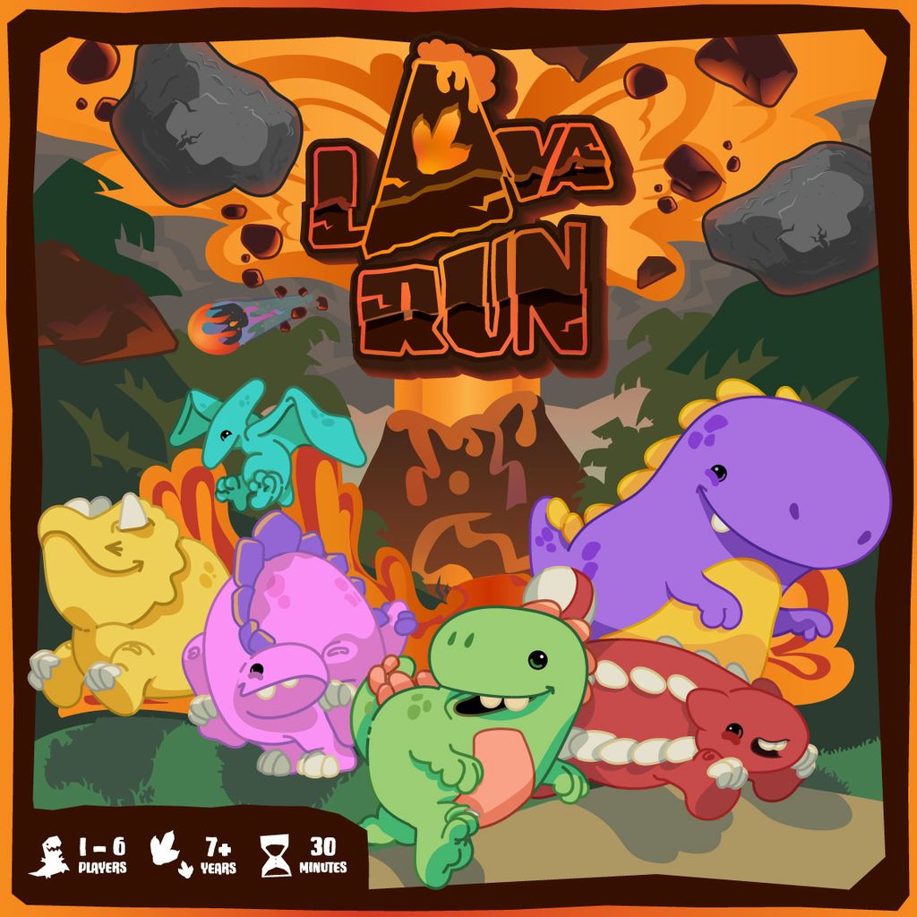Illustration 2 de Lava Run: The Craft-Able Dinosaur Board Game - Out Now!