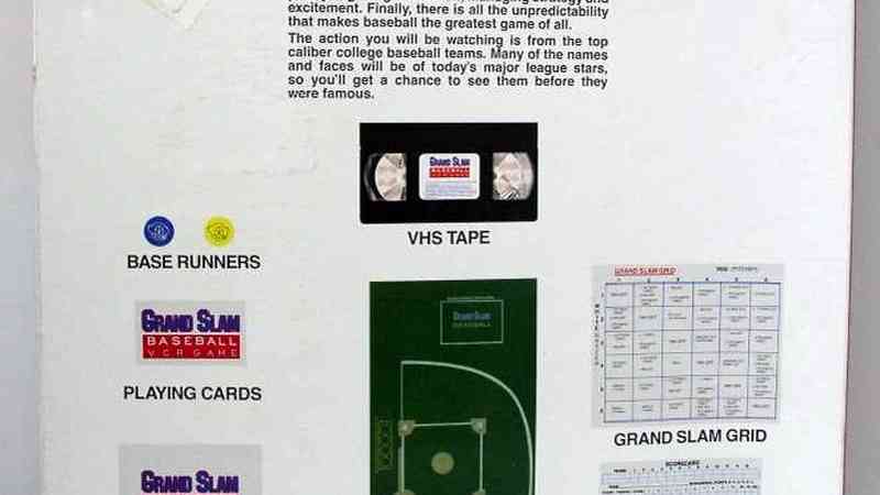 Grand Slam Baseball VCR Game