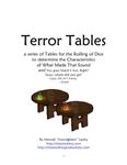 RPG Item: Terror Tables