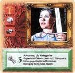 Board Game: Die Siedler von Catan: Das Kartenspiel – Sonderkarte 2002 – Johanna, die Kriegerin