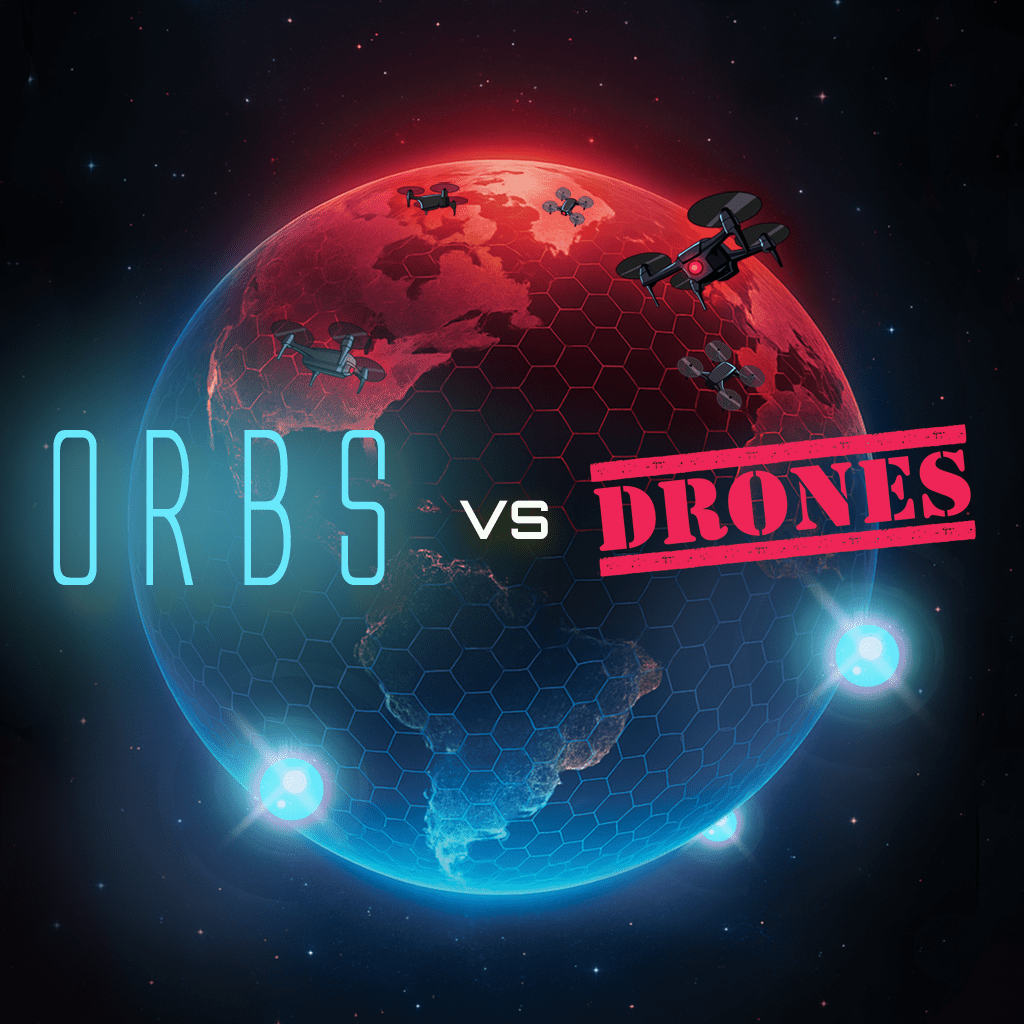Cover art for Orbs vs Drones