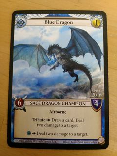 Epic Card Game: Blue Dragon Alternate Art Promo Card