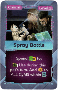 Cyber Pet Quest: Spray Bottle Promo Card