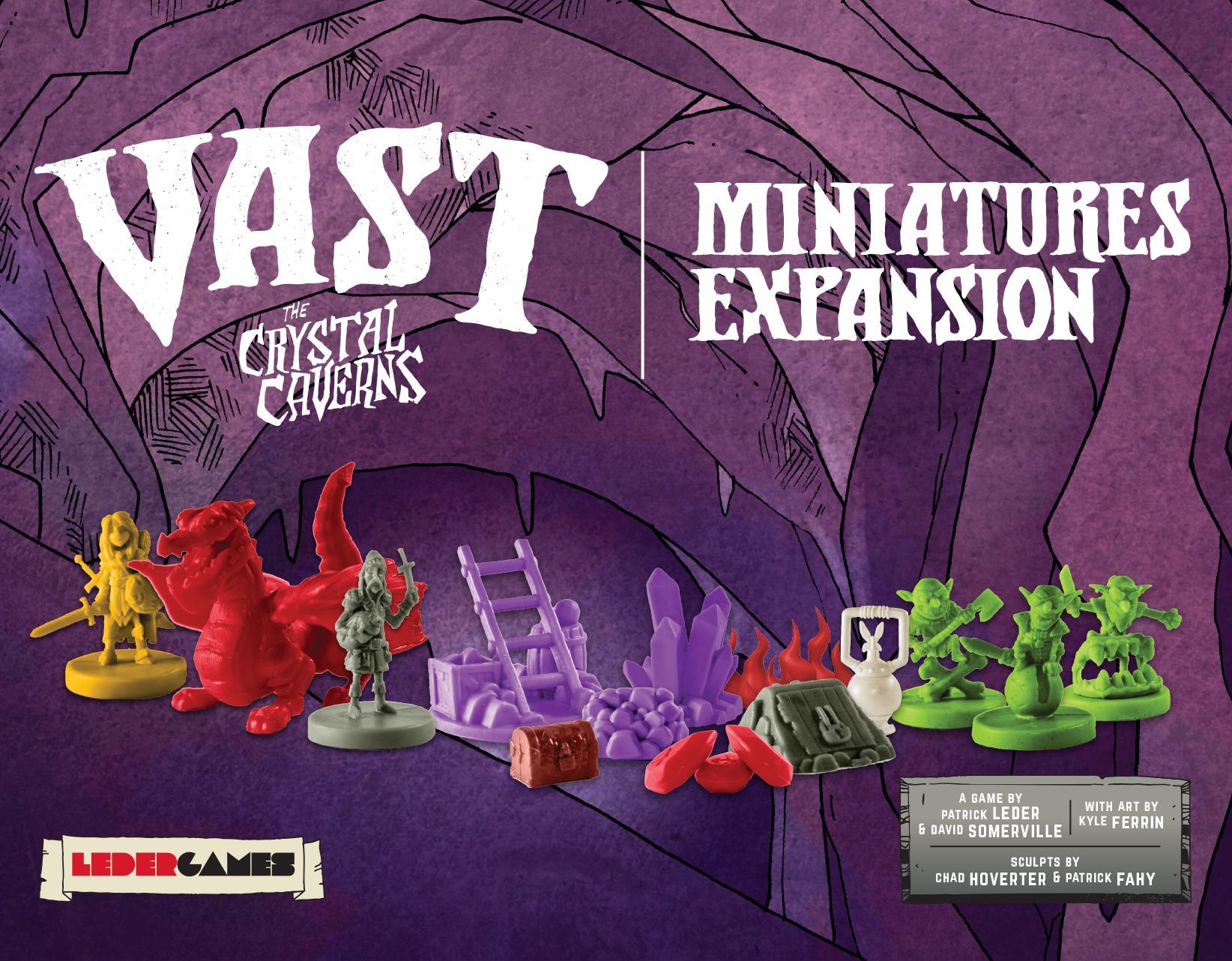 Vast: The Crystal Caverns – Miniatures Expansion box art