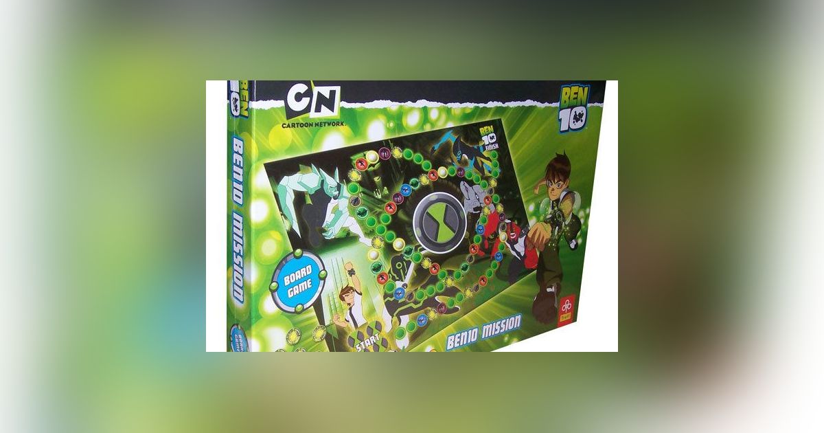 BNIB Ben 10 Mission Board Game Cartoon Network Exciting Adventure Gift Set