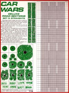 Car Wars Deluxe Road Sections Set 3: Straights