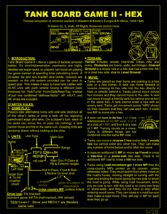 Tank Board Game II: Hex