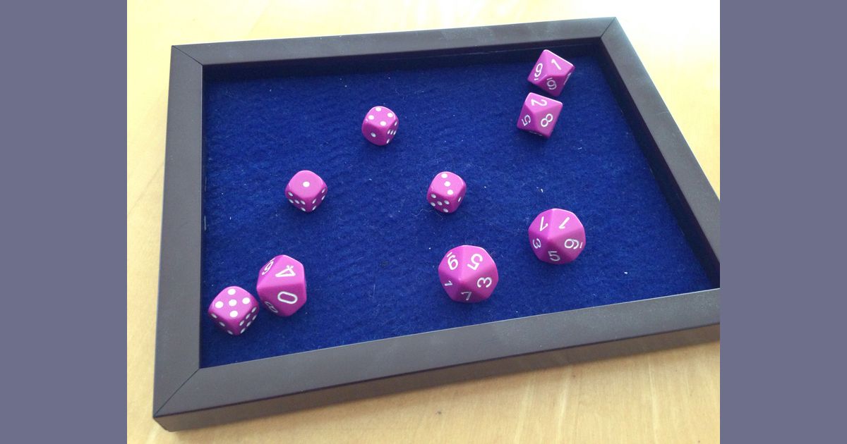 DIY Dice Tray Frugal Gaming BoardGameGeek