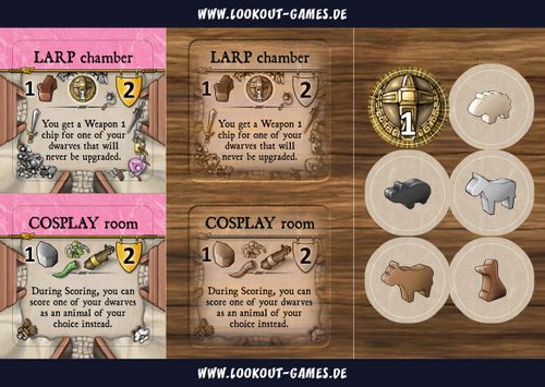 Board Game: Caverna: LARP and Cosplay Postcard