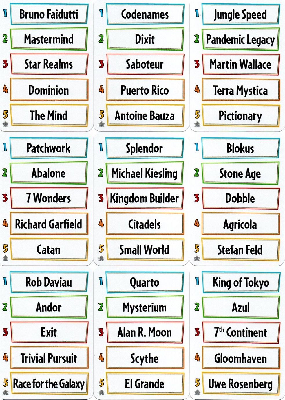 Just One: Deutscher Spielepreis Classic Goodie Box Promo Cards