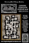 RPG Item: Olde Skool Back2Basics: Generic Dungeon Poster Map 6x6 A4 #14