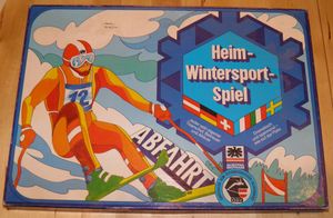 Heim-Wintersport-Spiel: Abfahrt