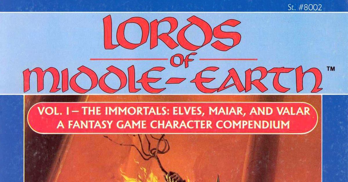 Livre De Rôle MERP – Lords Of The Middle-Earth Vol.I: The Immortals