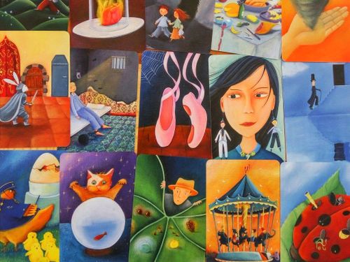 The illustrations by Marie Cardouat, author of the Dixit cards