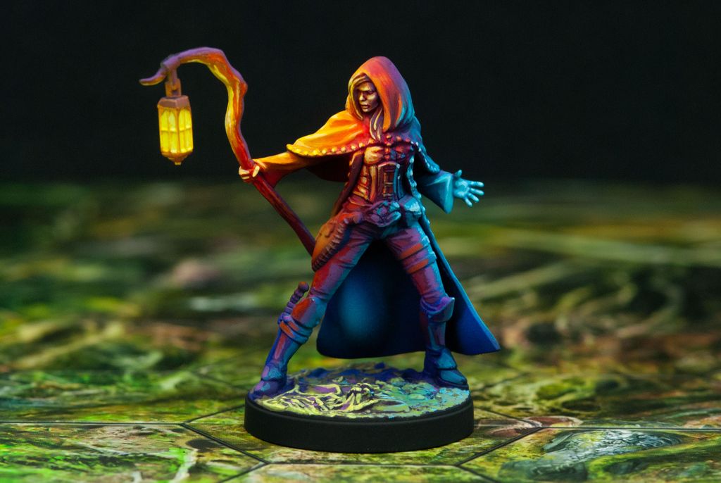 Painted Witch. — Photo by Hipopotam on BoardGameGeek