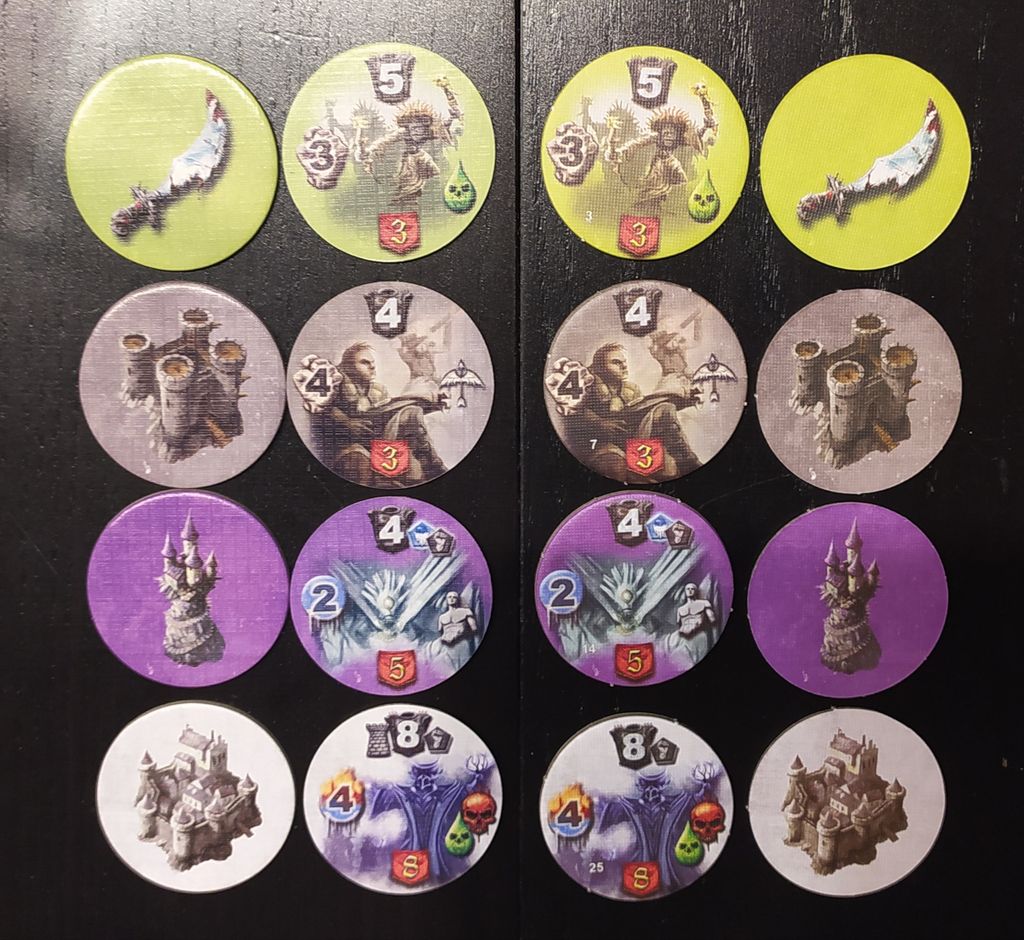 Comparsion material between old Mage Knight and Mage Knight UE (image