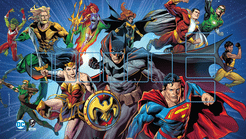 DC Deck-Building Game: Super Heroes Playmat