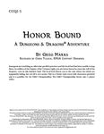 RPG Item: CCQ1-5: Honor Bound