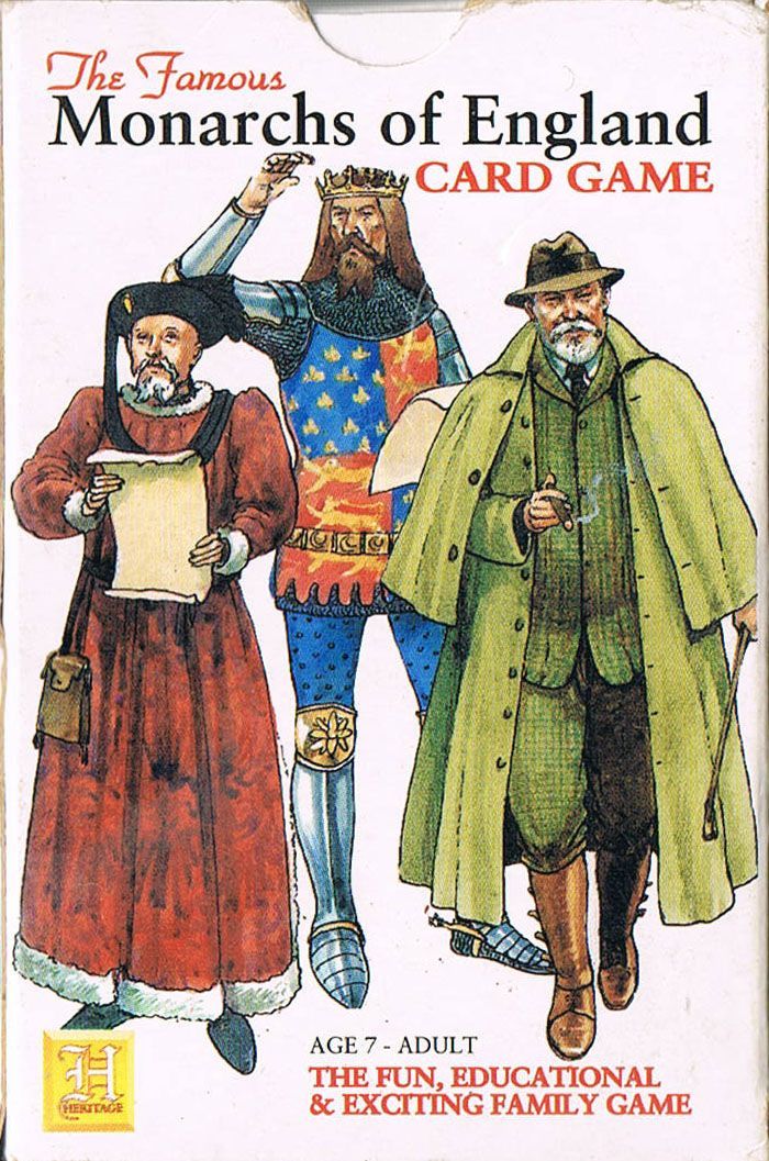 The Famous Monarchs of England Card Game